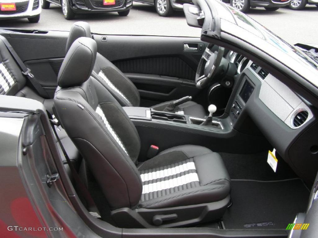 2011 Mustang Shelby GT500 Convertible - Sterling Gray Metallic / Charcoal Black/White photo #33