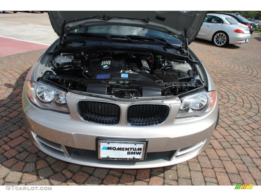 2009 1 Series 128i Convertible - Cashmere Silver Metallic / Taupe photo #19