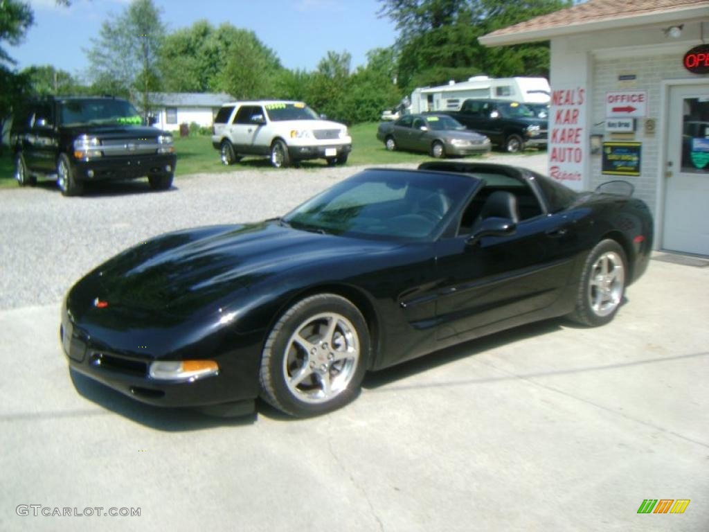 2001 Corvette Coupe - Black / Black photo #1