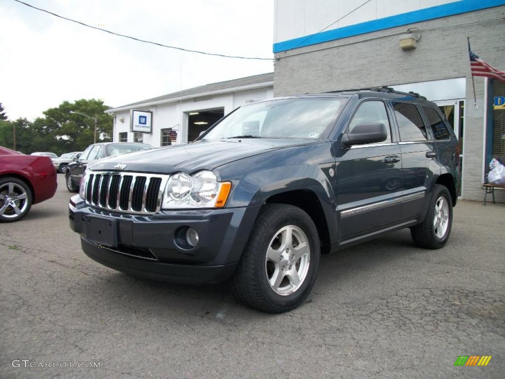 2007 Grand Cherokee Limited 4x4 - Steel Blue Metallic / Medium Slate Gray photo #1