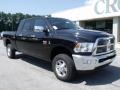 2010 Brilliant Black Crystal Pearl Dodge Ram 2500 Laramie Mega Cab 4x4  photo #2
