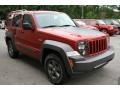 2010 Inferno Red Crystal Pearl Jeep Liberty Renegade 4x4  photo #1