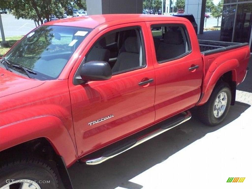 2006 Tacoma V6 PreRunner Double Cab - Radiant Red / Taupe photo #20
