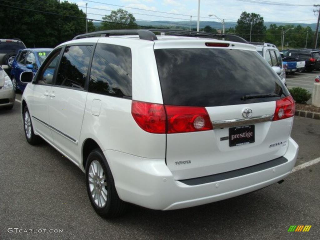 2007 Sienna XLE Limited AWD - Arctic Frost Pearl White / Taupe photo #4