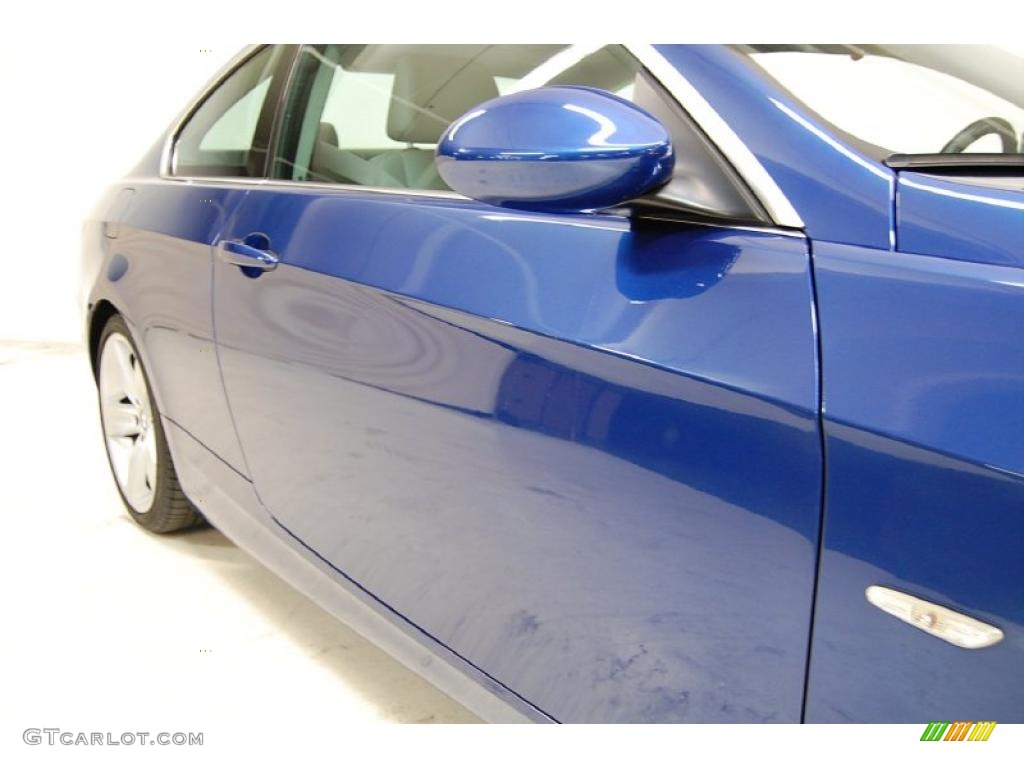 2007 3 Series 335i Coupe - Montego Blue Metallic / Grey photo #4