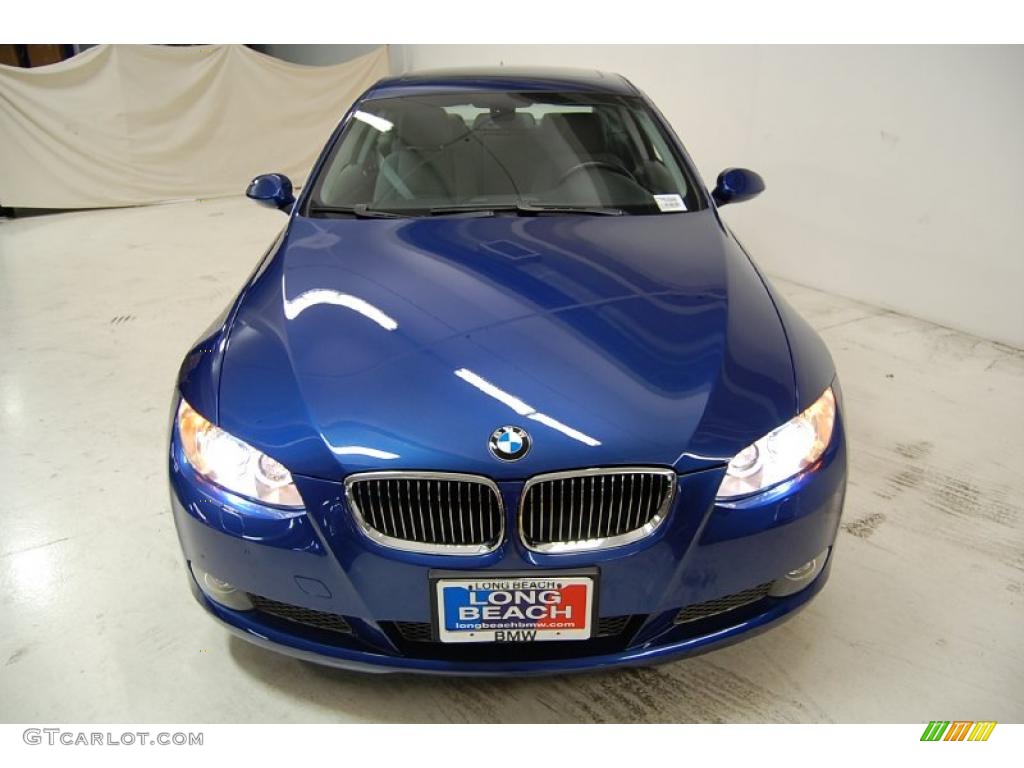 2007 3 Series 335i Coupe - Montego Blue Metallic / Grey photo #5