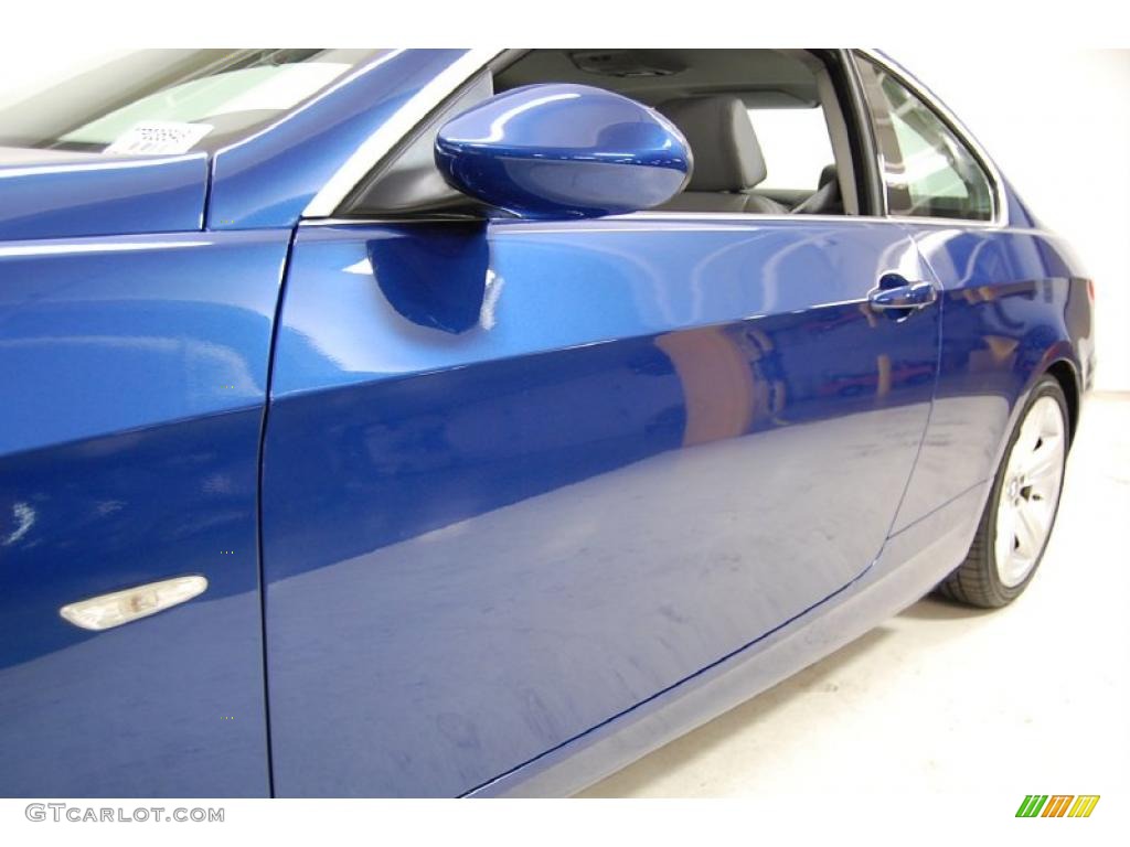 2007 3 Series 335i Coupe - Montego Blue Metallic / Grey photo #13