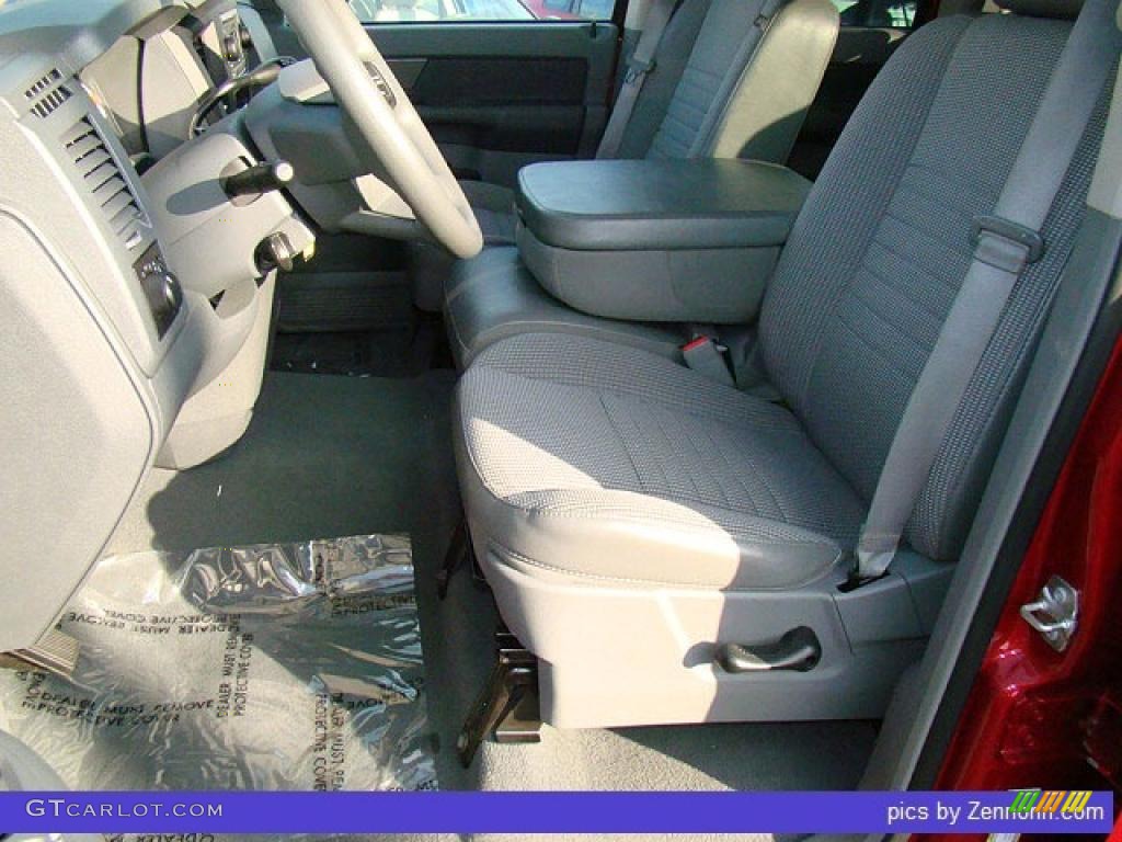 2008 Ram 1500 SXT Quad Cab - Inferno Red Crystal Pearl / Medium Slate Gray photo #3