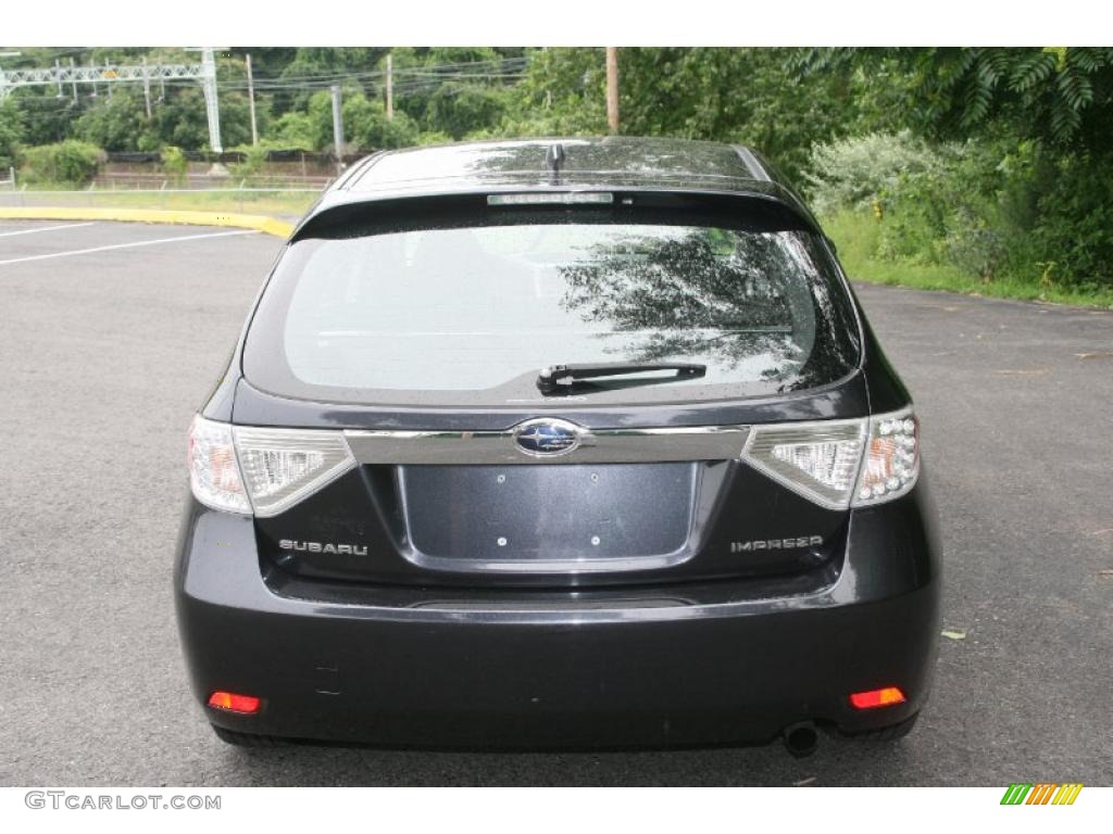 2009 Impreza 2.5i Premium Wagon - Dark Gray Metallic / Carbon Black photo #6