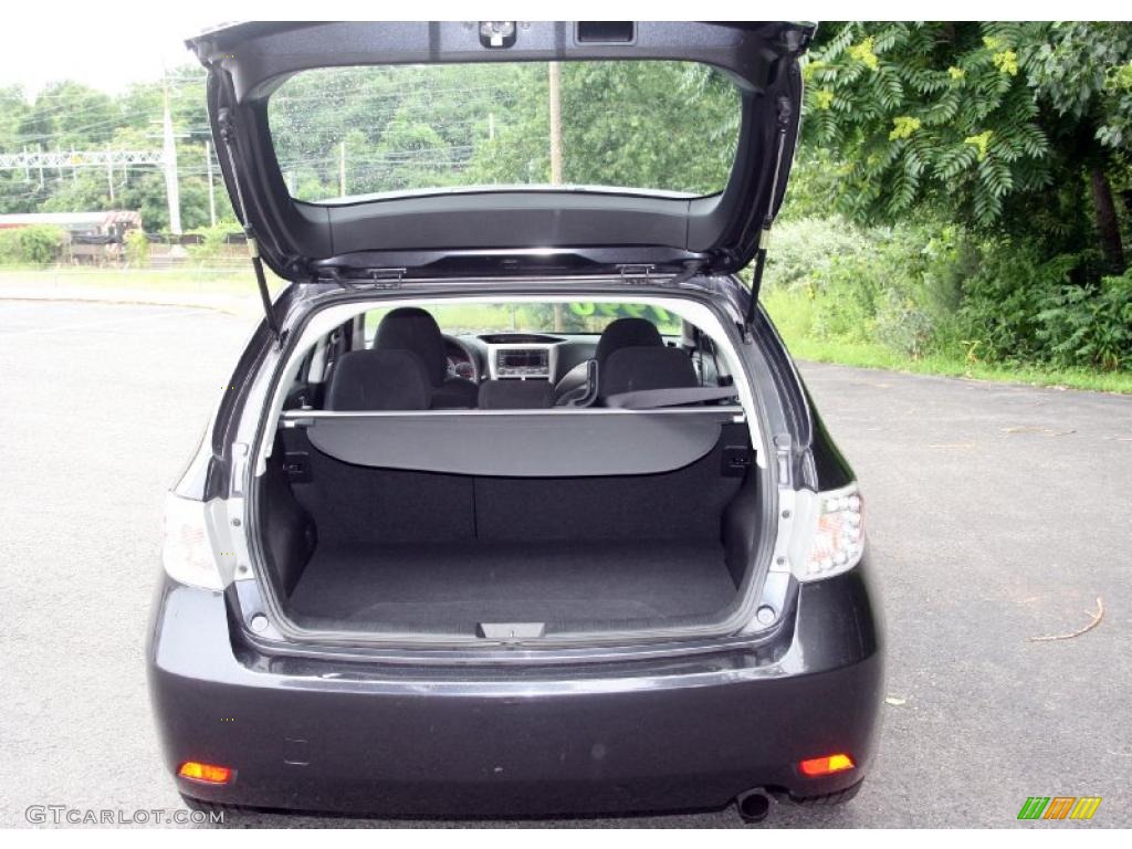 2009 Impreza 2.5i Premium Wagon - Dark Gray Metallic / Carbon Black photo #7