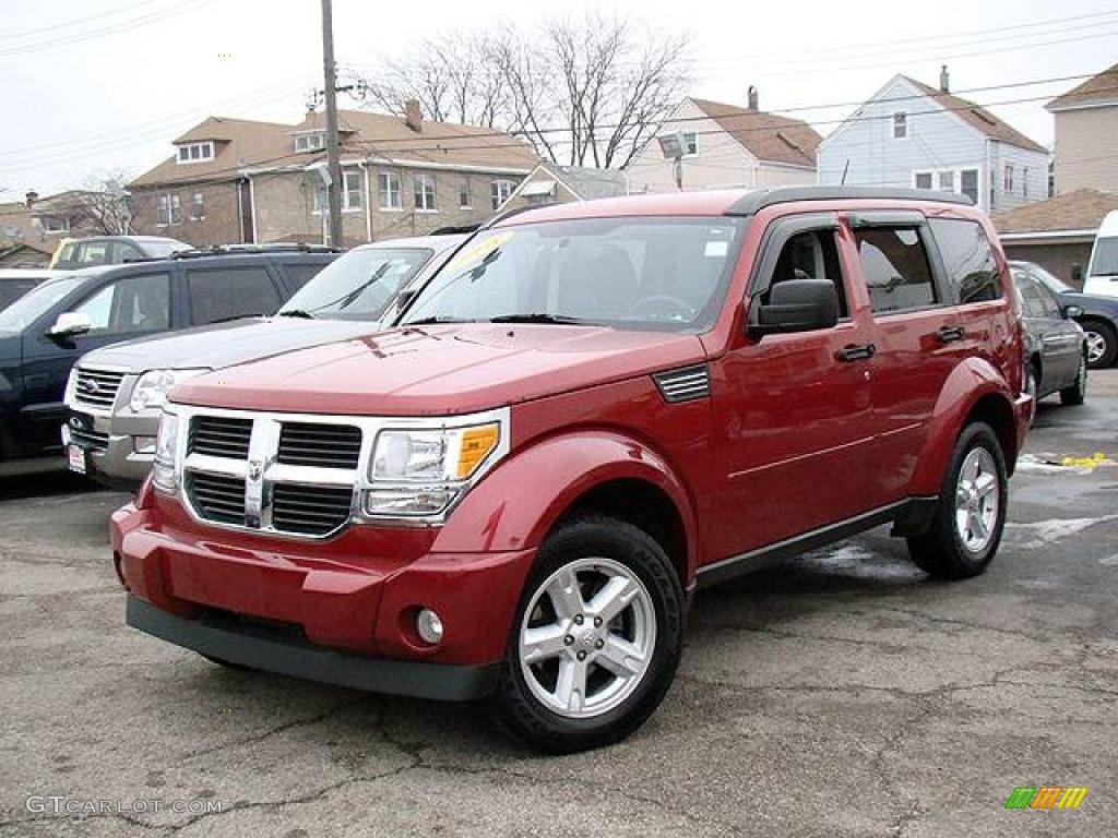 2008 Nitro SLT 4x4 - Inferno Red Crystal Pearl / Dark Slate Gray/Light Slate Gray photo #1