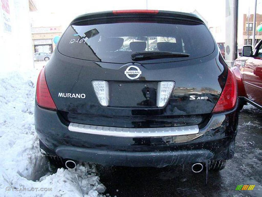 2006 Murano S AWD - Super Black / Charcoal photo #7