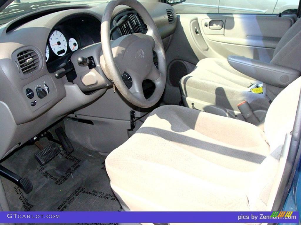 2002 Grand Caravan Sport - Aquamarine Metallic / Sandstone photo #6