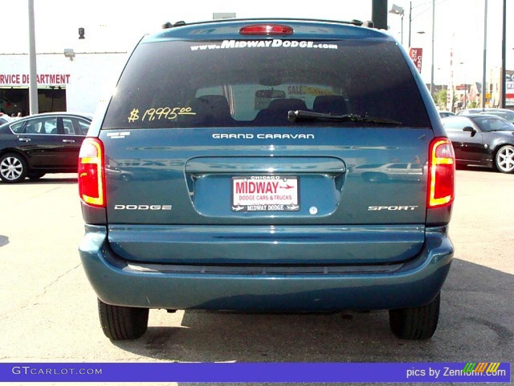 2002 Grand Caravan Sport - Aquamarine Metallic / Sandstone photo #9