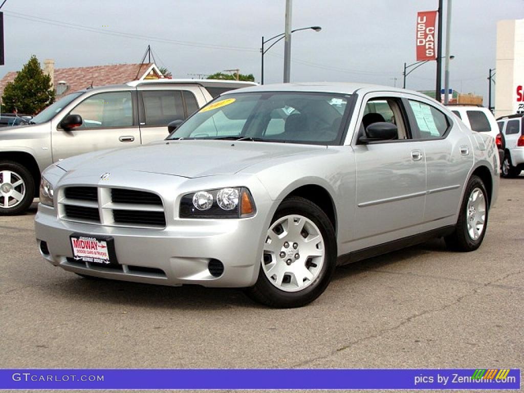 2007 Charger  - Bright Silver Metallic / Dark Slate Gray/Light Graystone photo #1