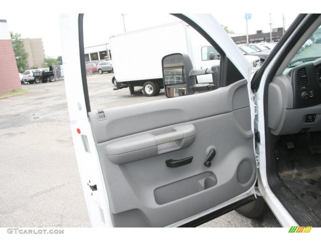 2009 Silverado 3500HD Work Truck Regular Cab 4x4 Chassis - Summit White / Dark Titanium photo #12