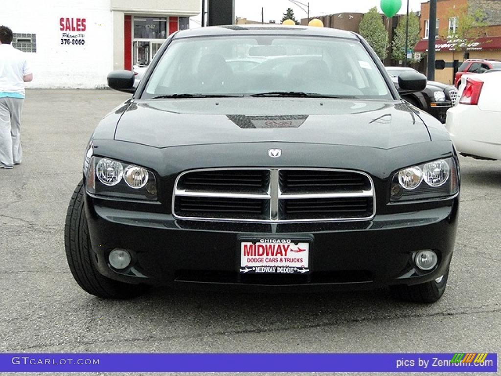 2008 Charger SXT AWD - Brilliant Black Crystal Pearl / Dark Slate Gray photo #8