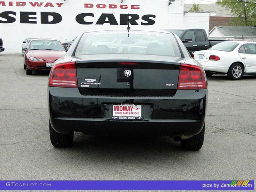 2008 Charger SXT AWD - Brilliant Black Crystal Pearl / Dark Slate Gray photo #9