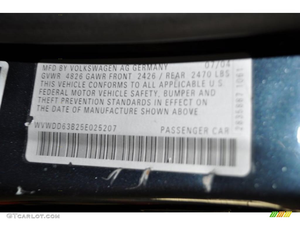 2005 Passat GLS 1.8T 4Motion Wagon - Blue Graphite Metallic / Anthracite photo #9
