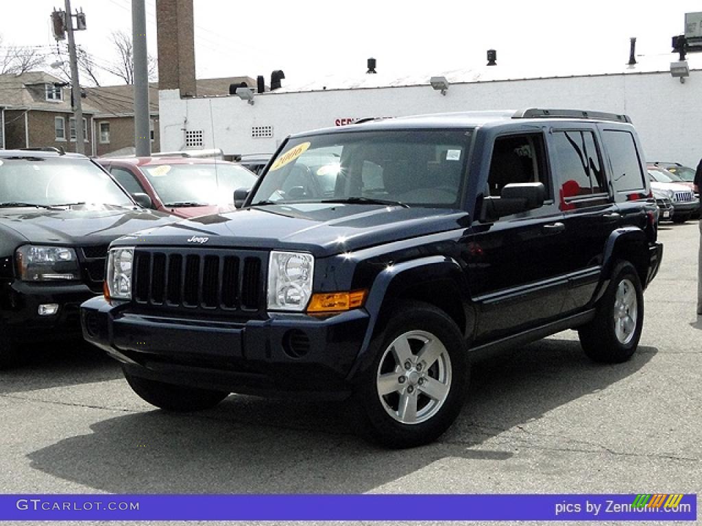 2006 Commander 4x4 - Midnight Blue Pearl / Medium Slate Gray photo #1