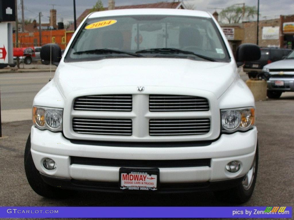 2004 Ram 1500 SLT Rumble Bee Regular Cab - Bright White / Dark Slate Gray photo #8