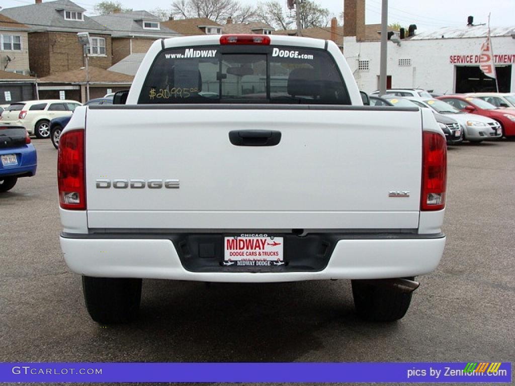 2004 Ram 1500 SLT Rumble Bee Regular Cab - Bright White / Dark Slate Gray photo #9