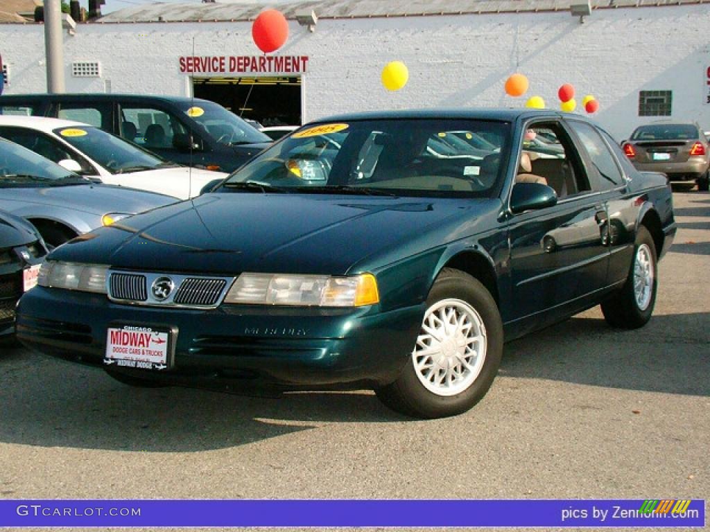 1995 Cougar XR7 V8 - Deep Jewel Green Metallic / Parchment photo #1