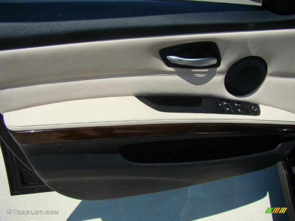 2010 3 Series 328i xDrive Sedan - Jet Black / Oyster/Black Dakota Leather photo #7