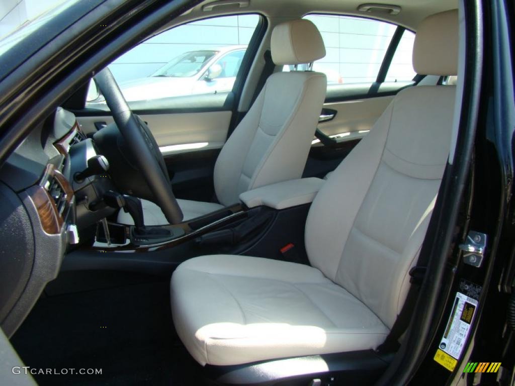 2010 3 Series 328i xDrive Sedan - Jet Black / Oyster/Black Dakota Leather photo #8