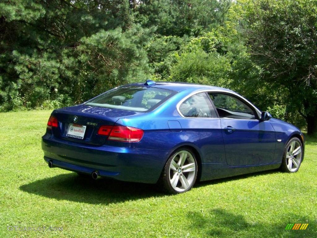 2007 3 Series 335i Coupe - Montego Blue Metallic / Grey photo #5