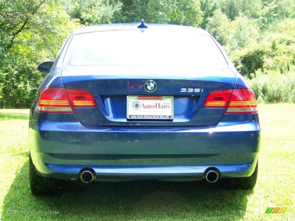 2007 3 Series 335i Coupe - Montego Blue Metallic / Grey photo #6