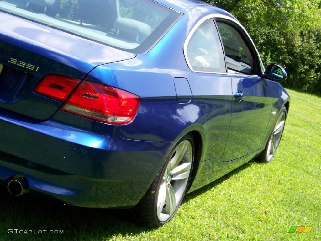 2007 3 Series 335i Coupe - Montego Blue Metallic / Grey photo #14