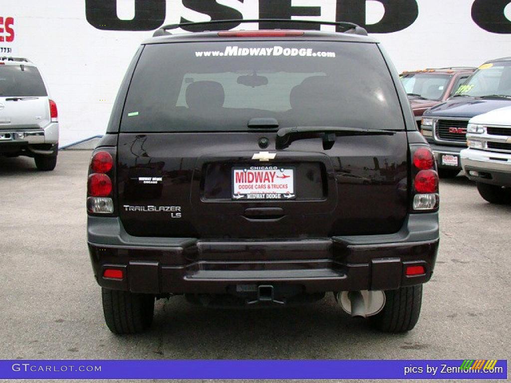 2008 TrailBlazer LS - Dark Cherry Metallic / Light Gray photo #9