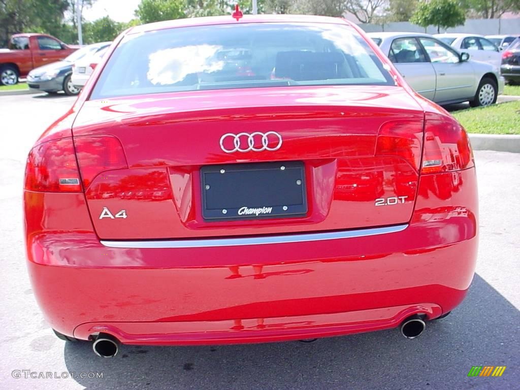2008 A4 2.0T Special Edition Sedan - Brilliant Red / Black photo #4