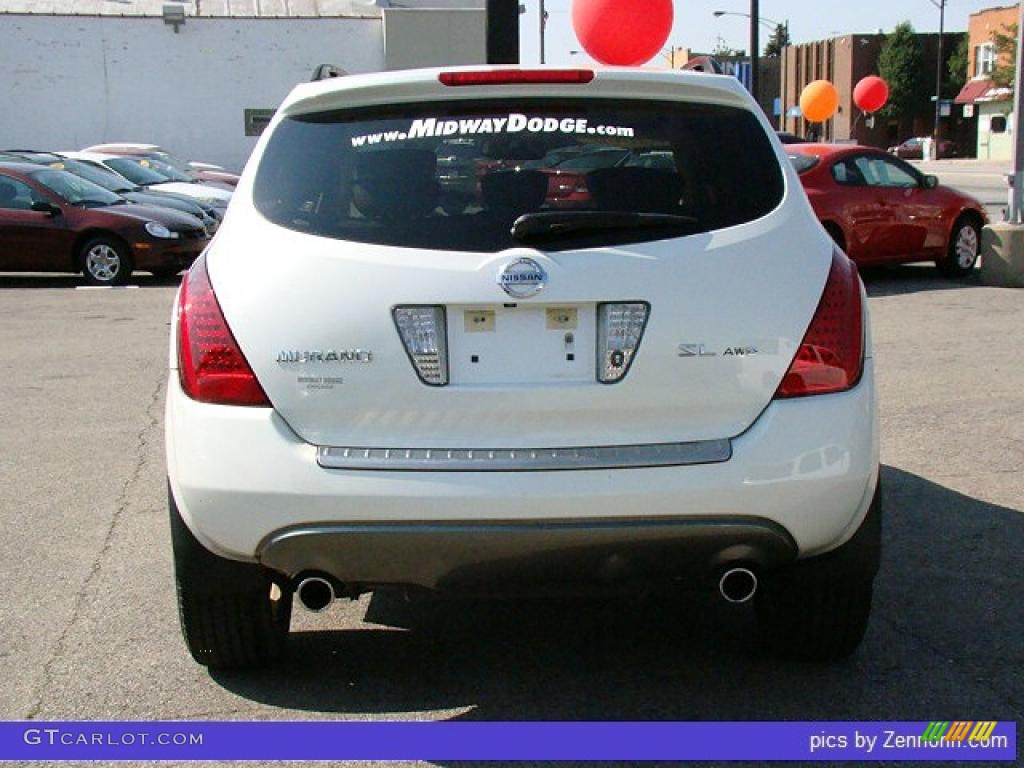 2006 Murano SL AWD - Pearl White / Cafe Latte photo #9