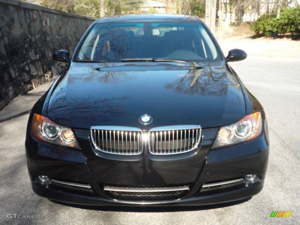 2006 3 Series 330i Sedan - Black Sapphire Metallic / Terra/Black Dakota Leather photo #3