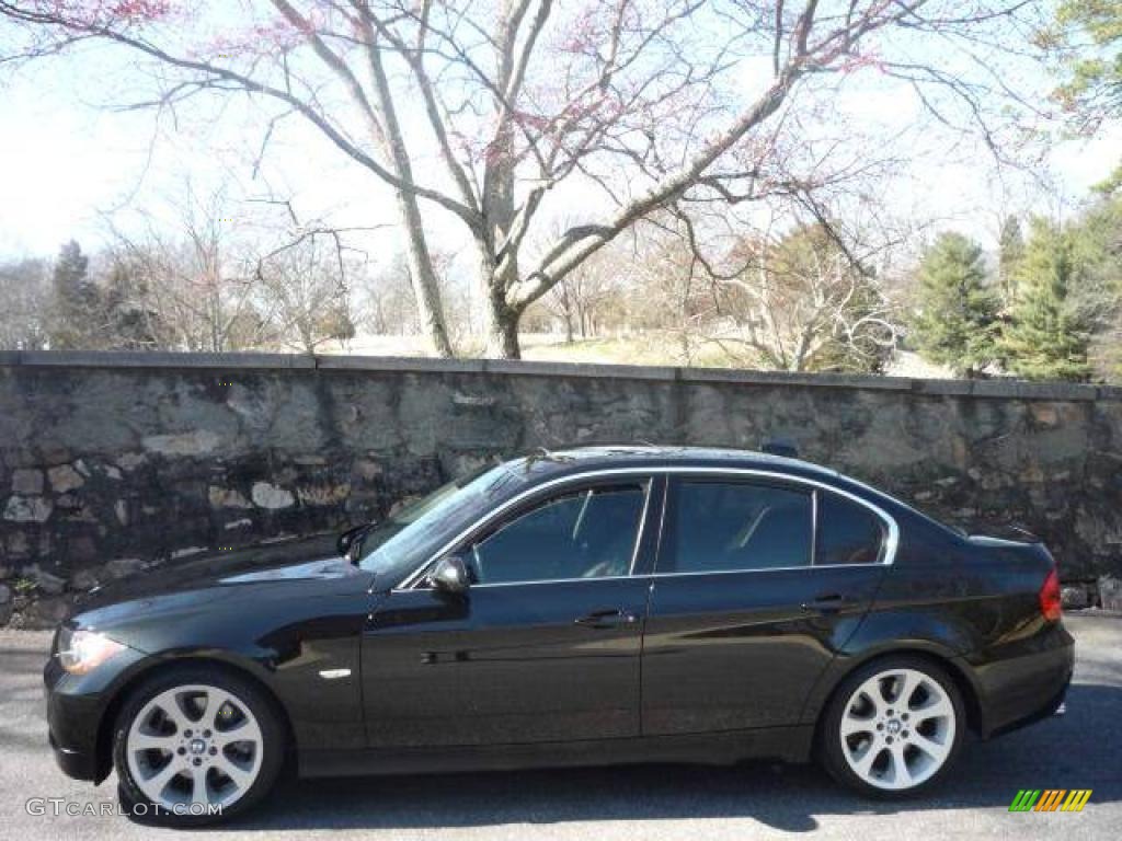 2006 3 Series 330i Sedan - Black Sapphire Metallic / Terra/Black Dakota Leather photo #4