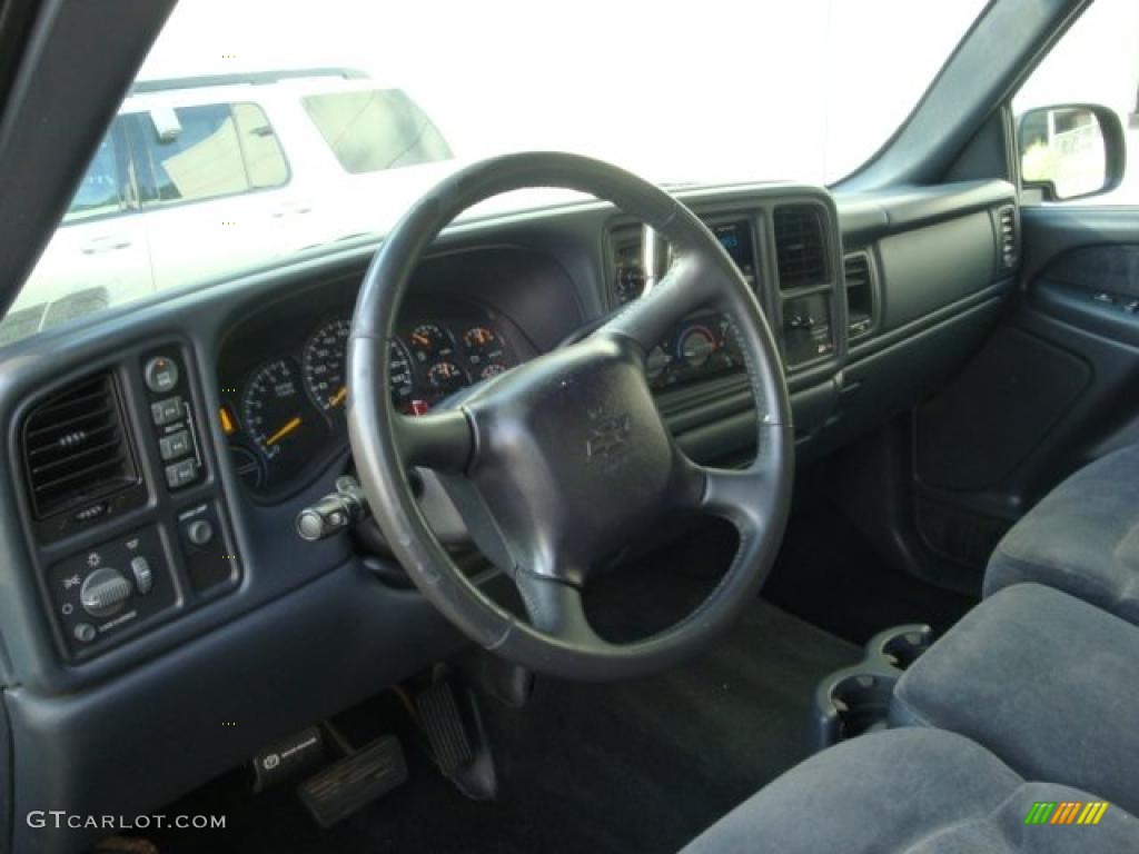 2001 Silverado 1500 LS Extended Cab 4x4 - Medium Green Pearl Metallic / Graphite photo #17