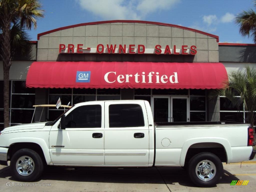 2006 Silverado 1500 LT Crew Cab - Summit White / Medium Gray photo #1