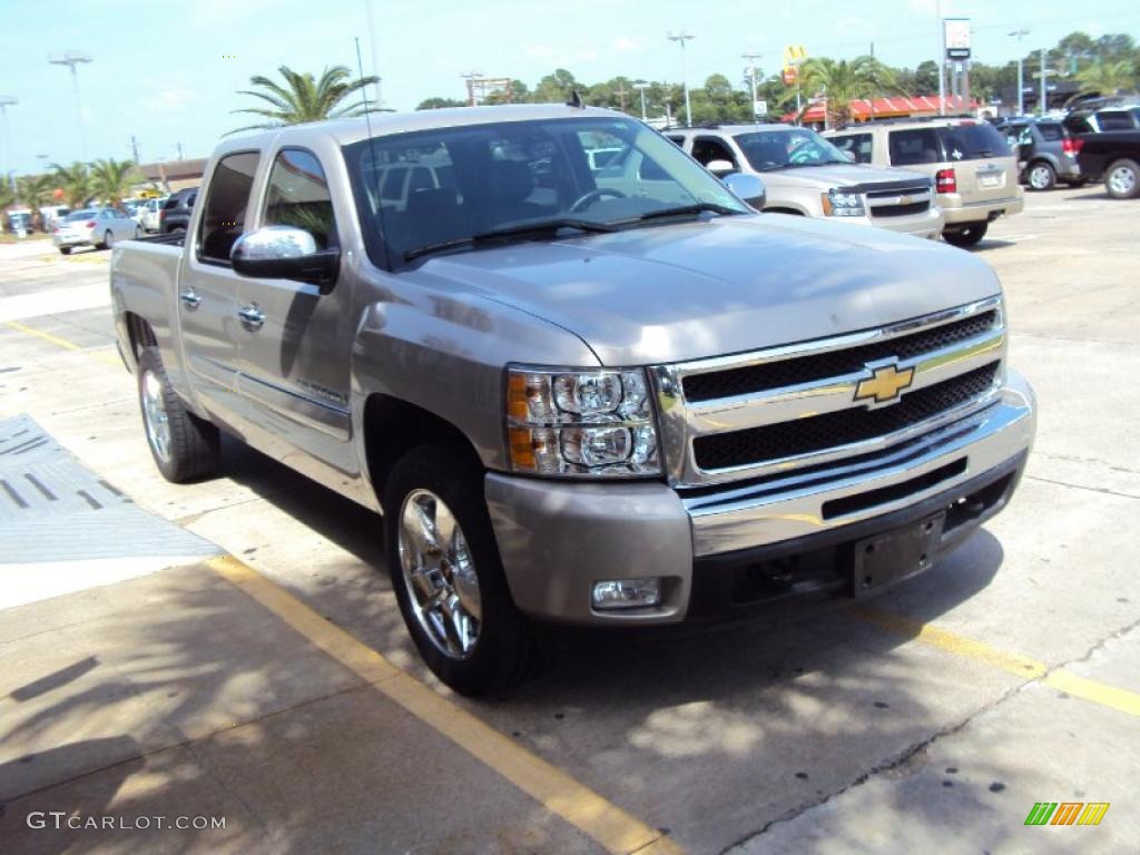 2009 Silverado 1500 LT Crew Cab - Silver Birch Metallic / Ebony photo #5