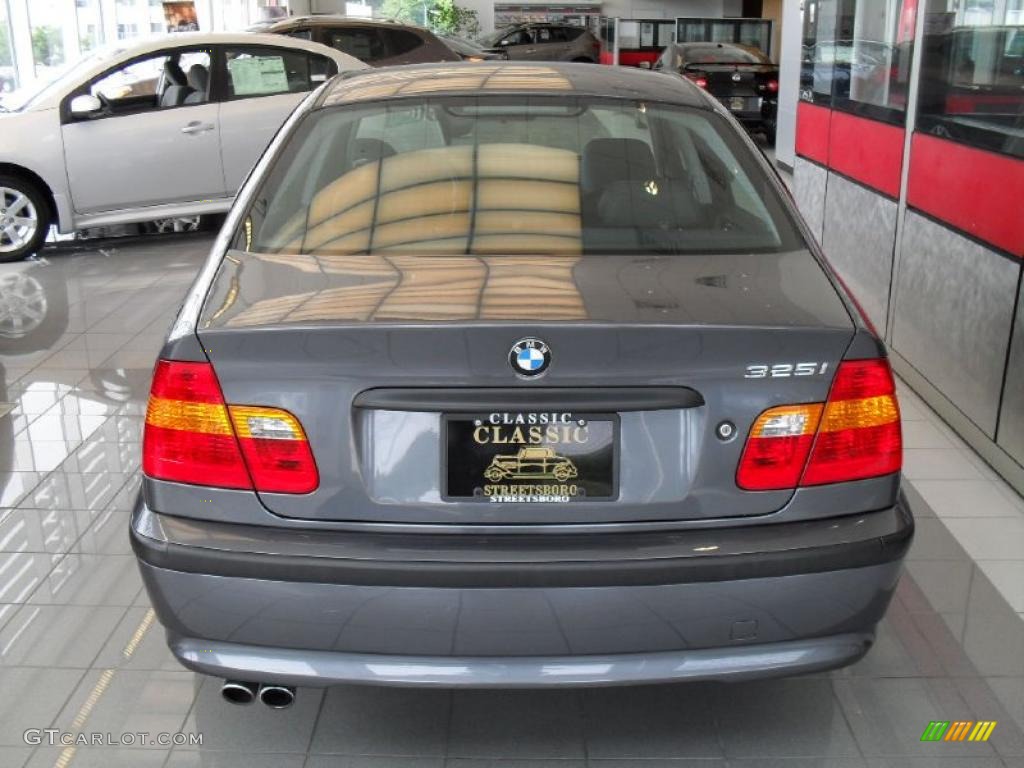 2003 3 Series 325i Sedan - Steel Grey Metallic / Black photo #6
