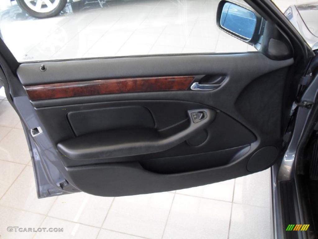 2003 3 Series 325i Sedan - Steel Grey Metallic / Black photo #12