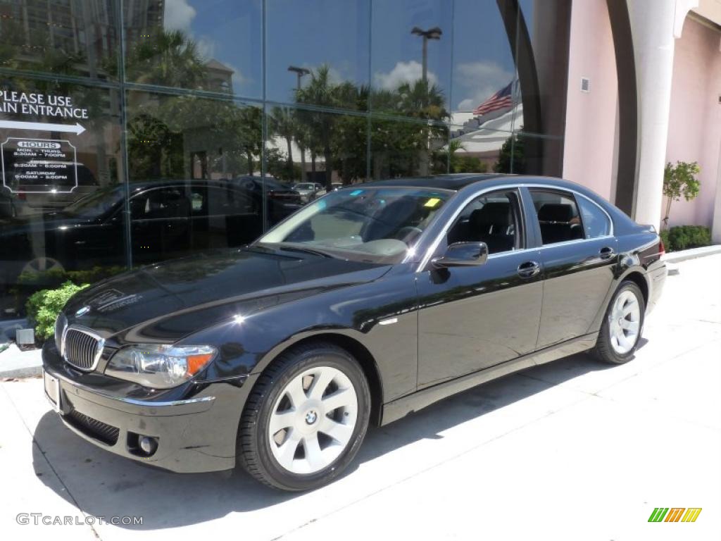 2008 7 Series 750i Sedan - Jet Black / Black photo #1