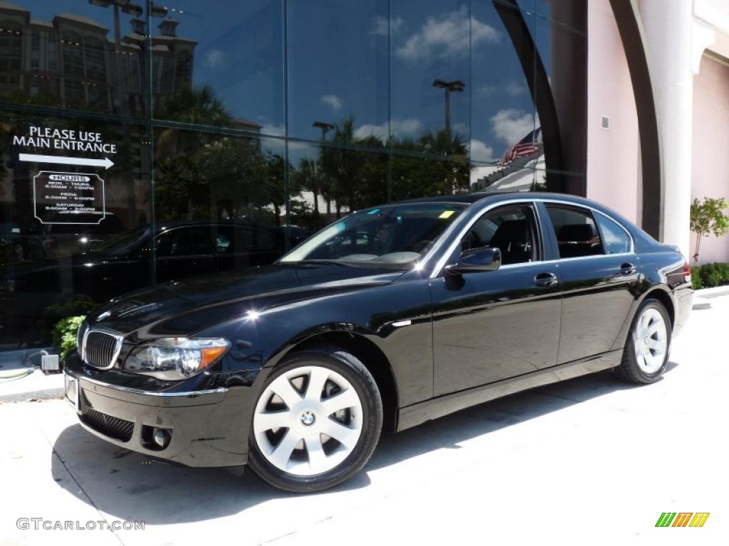 2008 7 Series 750i Sedan - Jet Black / Black photo #2