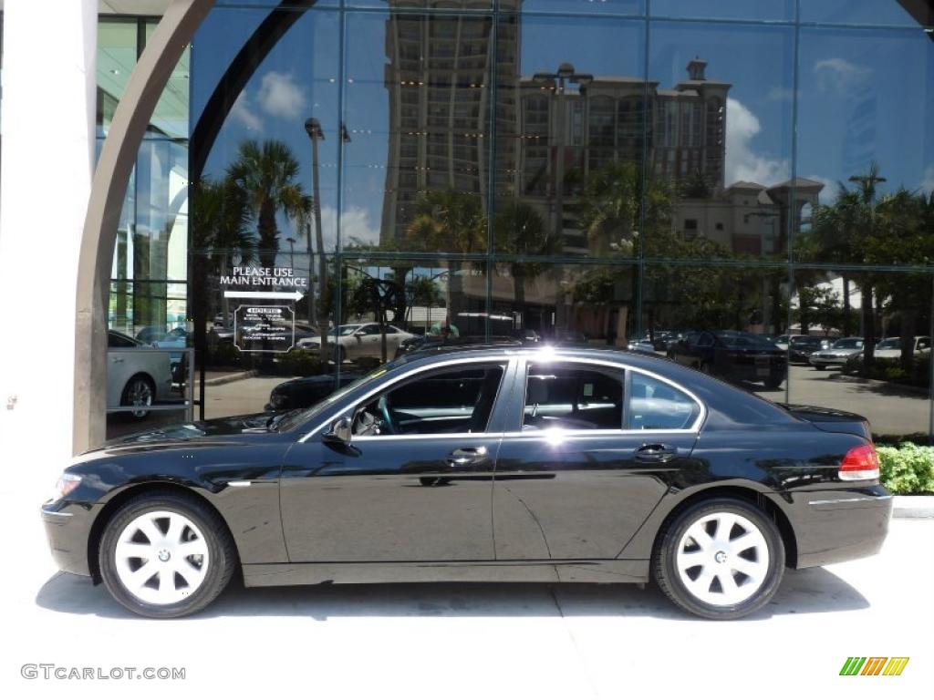 2008 7 Series 750i Sedan - Jet Black / Black photo #4