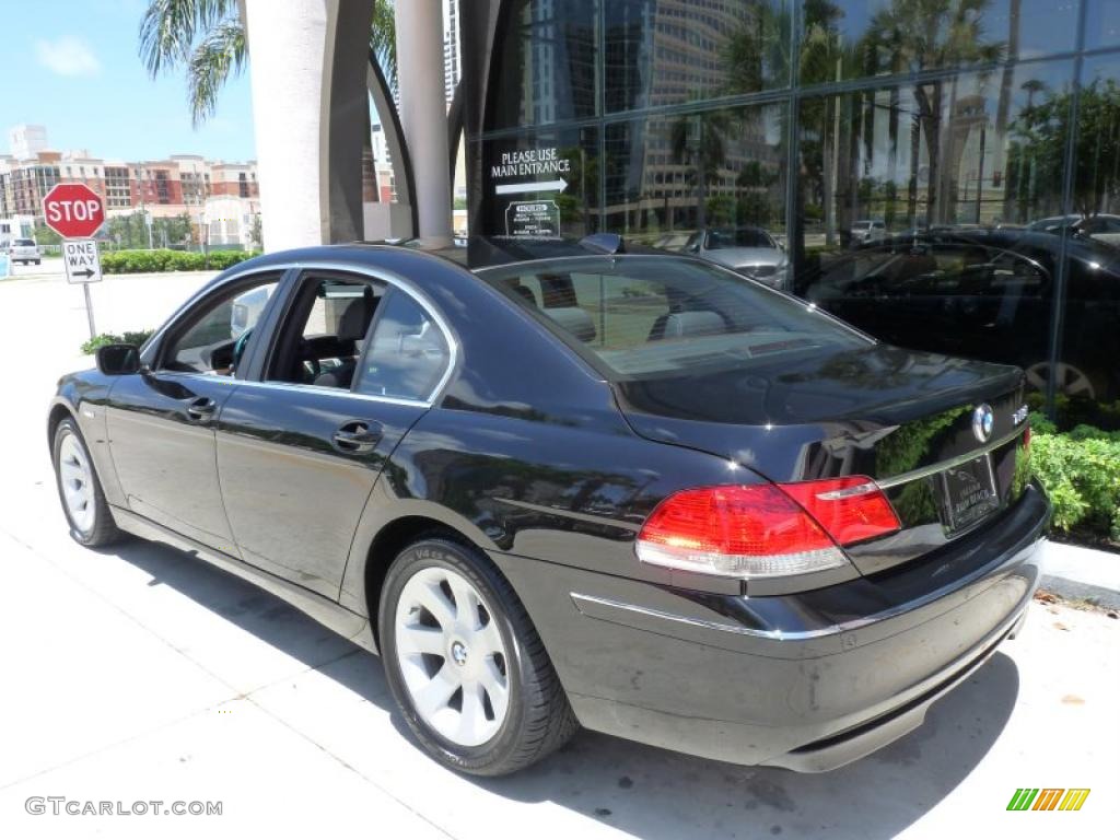 2008 7 Series 750i Sedan - Jet Black / Black photo #5