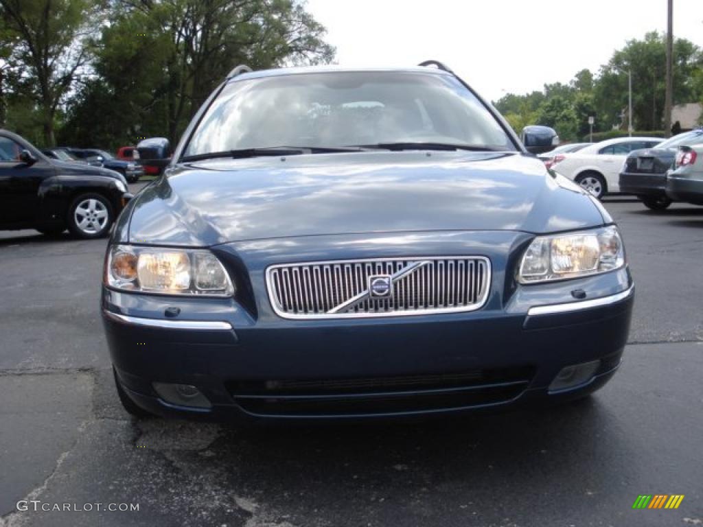 2007 V70 2.5T - Barents Blue Metallic / Taupe/Light Taupe photo #2