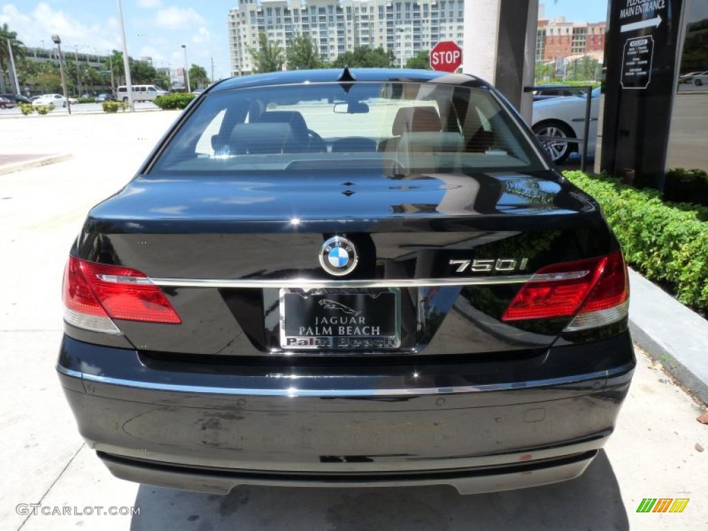 2008 7 Series 750i Sedan - Jet Black / Black photo #6