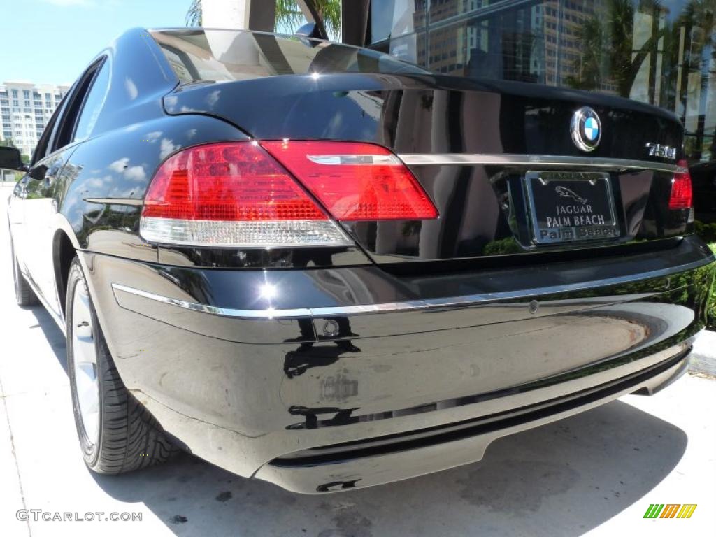2008 7 Series 750i Sedan - Jet Black / Black photo #8