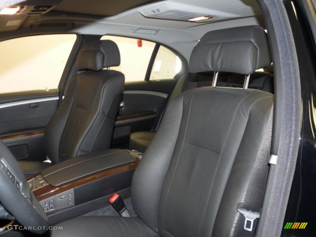 2008 7 Series 750i Sedan - Jet Black / Black photo #18